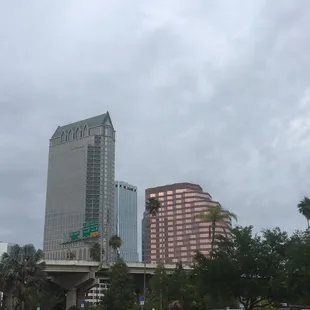 View from the parking lot