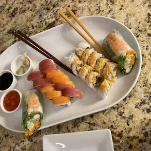 $5 Sushi on Wednesdays makes for a nice dinner when everyone gets home from work!