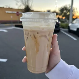 Caramel latte made with Kahwa coffee