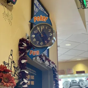 a clock on the wall