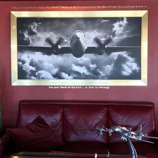 an airplane in the sky