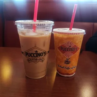 Primo Ice Puccinos and frozen garnita.