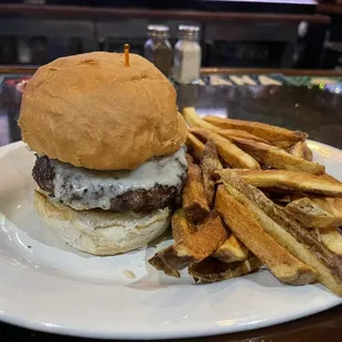 Mushroom Swiss burger