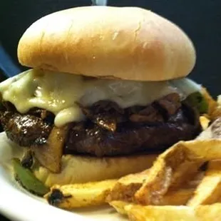 Philly Cheesesteak Burger