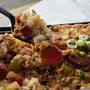 Chicken n Beef Sausage Gumbo