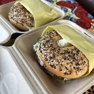 Two bagels to go