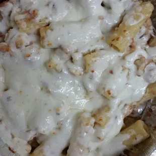 Chicken Alfredo with bacon....