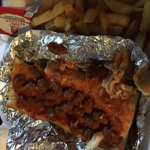 This is the disgusting sausage sandwich.