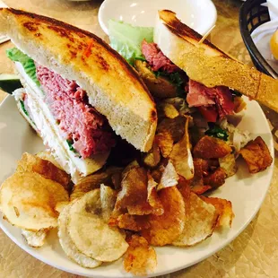 Livernois Combo with potato chips=TASTY