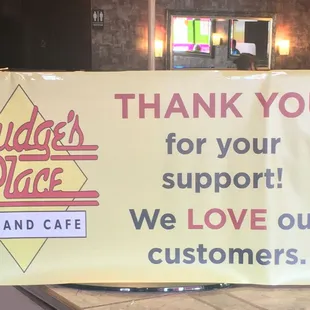 Thank you for your support! We LOVE our customers.