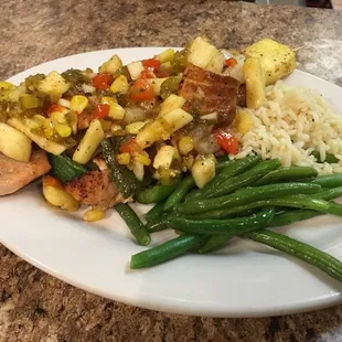 Hawaiian salmon Kebob