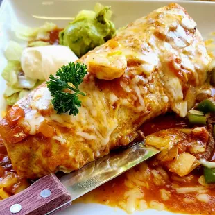 Steak and shrimp Burrito