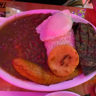 Bandeja Carne ( Chicharron, Carne Molida o Carne Asada)