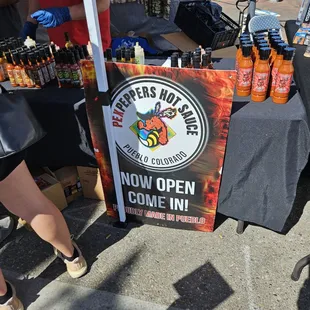 Pex Peppers Hot Sauce booth