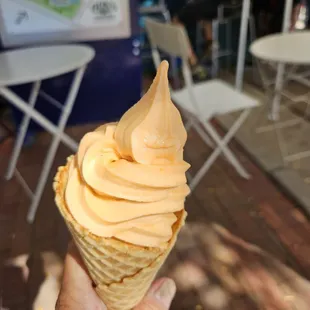 Strawberry-Mango ice cream infused with chile from Yogurt on Union