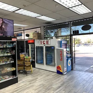the inside of the store