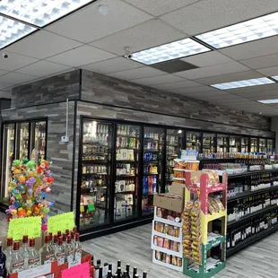 the inside of the store