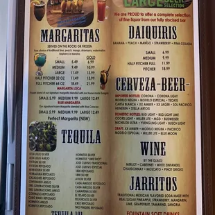 Conneaut Menu