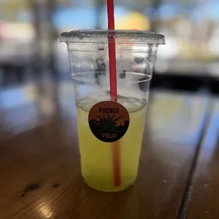 Delicious pineapple cucumber agua fresca!