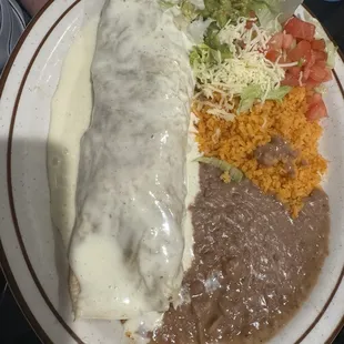 Chicken fajita burrito