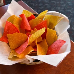 Hot tortilla chips!!