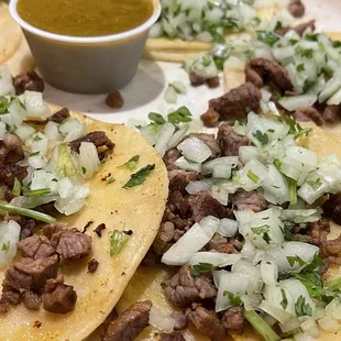 a plate of mexican food