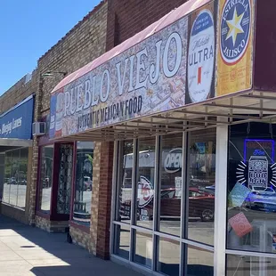 The sign for what was actually at this address