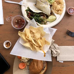 mexican food on a table