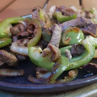 Are beef fajitas, served without tortillas, still fajitas?