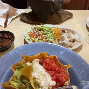 Dinner that looked good but had little flavor