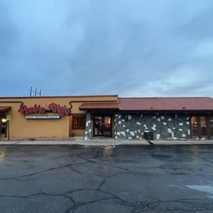 the front of the restaurant