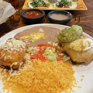 #14 Chimichanga and Chile Relleno