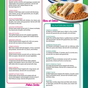 Lunch and Brunch Menu