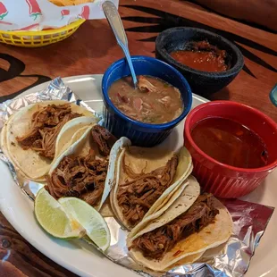 a plate of mexican food