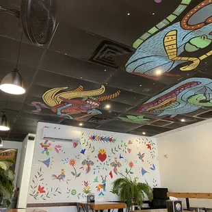 interior, sushi and sashimi