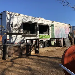 Outside of food truck