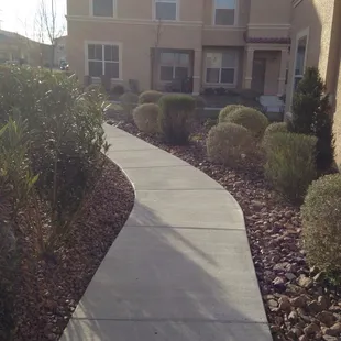 Apartments and landscaping