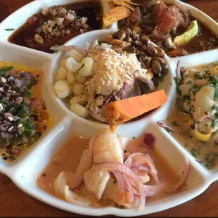 Ceviche sampler. Every sample tasted amazing! $32