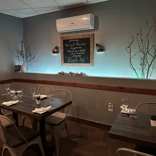 Downstairs dining area
