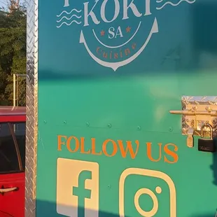 a sign for the restaurant