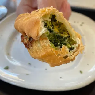 Cheese spinach empanadas, delicious!