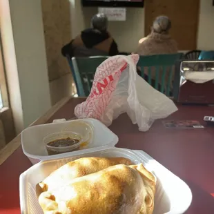 Empanadas with spicy chimichurri and World Cup