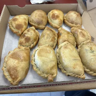 Empanadas (beef, chicken, ham &amp; cheese, spinach)
