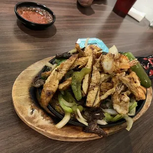 Fajitas, pollo, carne, camarón(3)