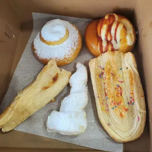 My box of Puerto Rican pastries