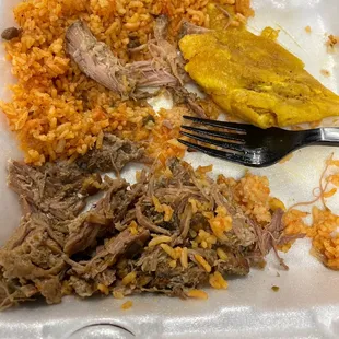 Pernil lunch special and side order of Tostones!