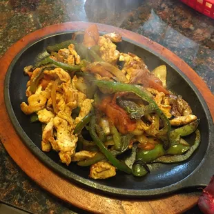 Lunch chicken fajitas