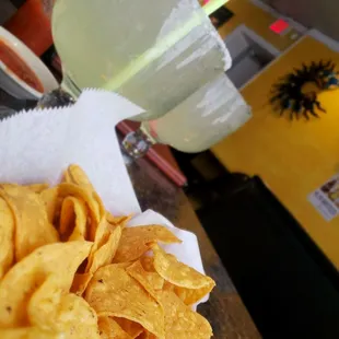 Chips and Large Margaritas