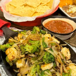 Shrimp Fajitas