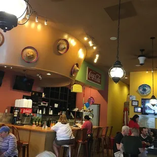 Left side of the inside